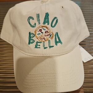 Anthropologie Cream Ciao Bella Hat